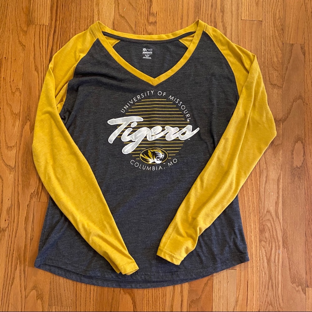 Mizzou Tigers Long Sleeve V-Neck Tee